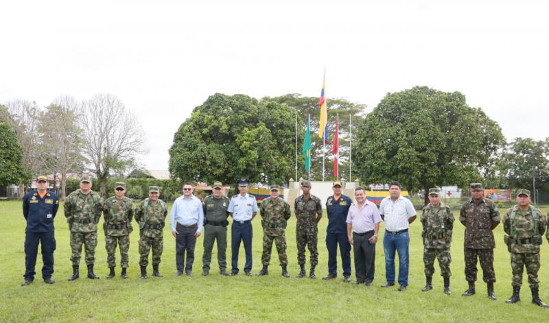 Fuerzas Públicas de Colombia, Brasil y Perú participan en ceremonia Tripartita en el Amazonas