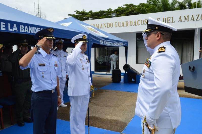 GAAMA participa en ceremonia militar de transmisión del Comando de Guardacostas en el Amazonas