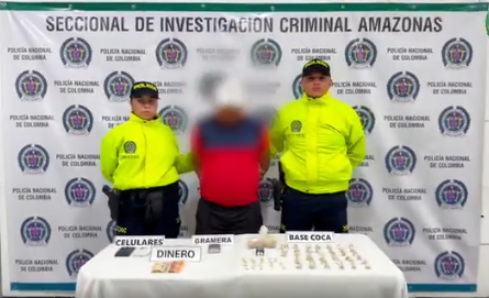 Policía Nacional captura en Leticia a alias “Mariano” e incauta 400 gramos de base de coca Policía Nacional captura en Leticia a alias “Mariano” e incauta 400 gramos de base de coca
