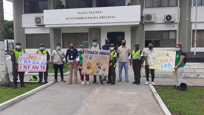 EN CONMEMORACIÓN AL DÍA MUNDIAL CONTRA EL TRABAJO INFANTIL, INTERVENIMOS DIFERENTES LUGARES DE LETICIA, JUNTO A AUTORIDADES POLÍTICO ADMINISTRATIVAS EN CONMEMORACIÓN AL DÍA MUNDIAL CONTRA EL TRABAJO INFANTIL, INTERVENIMOS DIFERENTES LUGARES DE LETICIA, JUNTO A AUTORIDADES POLÍTICO ADMINISTRATIVAS