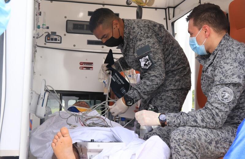 Paciente con urgencia vital fue evacuado por su Fuerza Aérea en el Amazonas