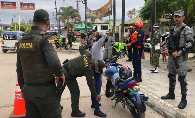 POLICÍA NACIONAL Y FUERZAS MILITARES EN AMAZONAS DESPLIEGAN EL 'PLAN DEMOCRACIA 2022’ POR MOTIVO DE LAS ELECCIONES PRESIDENCIALES