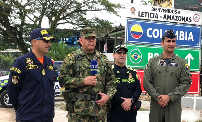 POLICÍA NACIONAL Y FUERZAS MILITARES EN AMAZONAS DESPLIEGAN EL 'PLAN DEMOCRACIA 2022’ POR MOTIVO DE LAS ELECCIONES PRESIDENCIALES