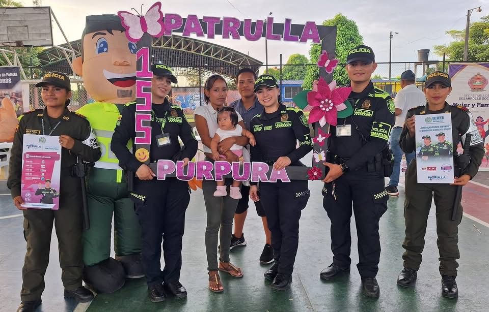 La Patrulla Púrpura lidera jornada de sensibilización en el barrio Porvenir La Patrulla Púrpura lidera jornada de sensibilización en el barrio Porvenir