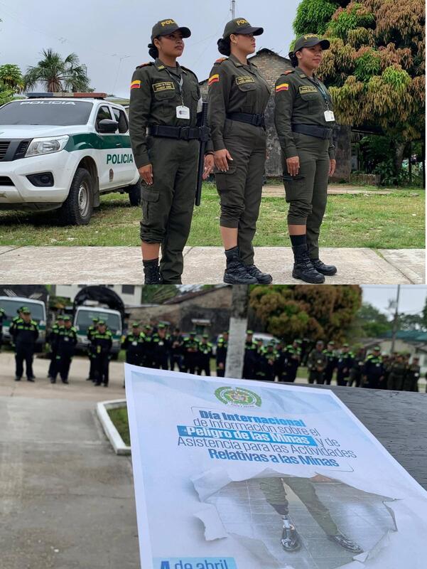 Policía Nacional conmemora el Día Internacional sobre el Peligro de las Minas en el Amazonas
