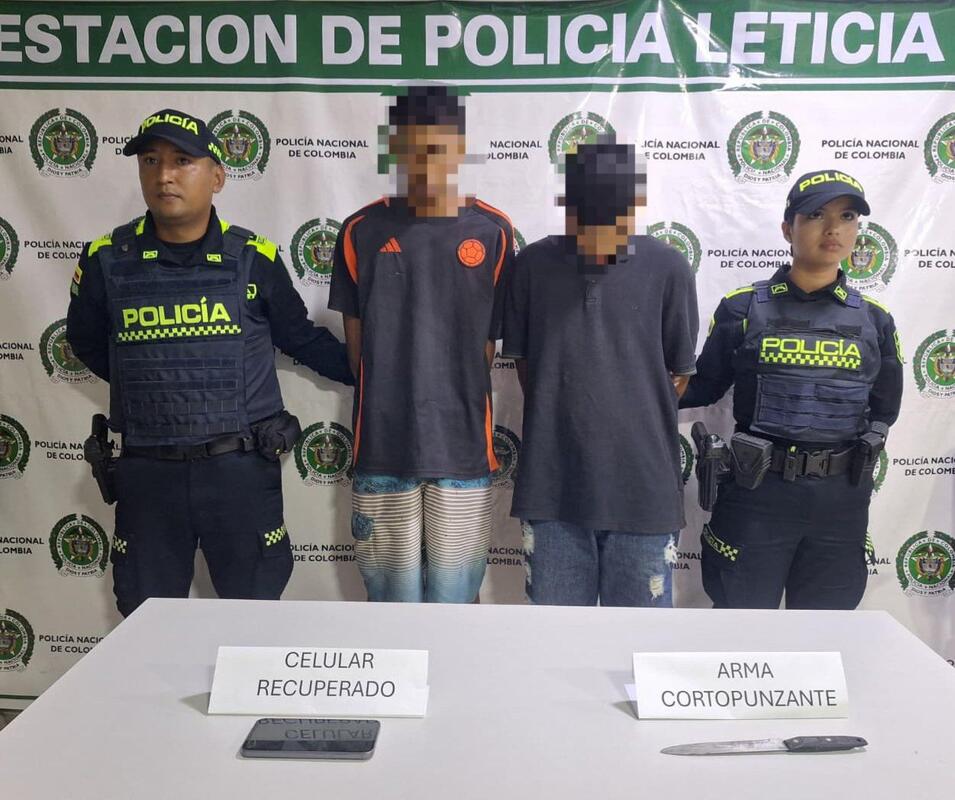 CAPTURADOS EN FLAGRANCIA DOS CIUDADANOS POR HURTO EN LETICIA CAPTURADOS EN FLAGRANCIA DOS CIUDADANOS POR HURTO EN LETICIA