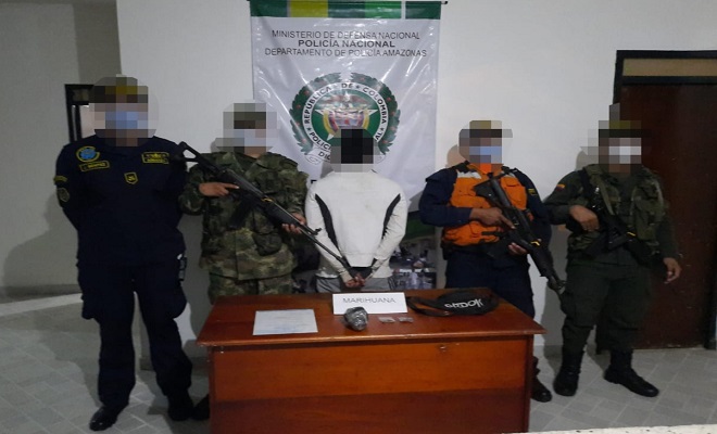 EN FLAGRANCIA POLICÍA CAPTURA A SUJETO CON 192 GRAMOS DE ESTUPEFACIENTE EN EL MUNICIPIO DE PUERTO NARIÑO EN EL AMAZONAS EN FLAGRANCIA POLICÍA CAPTURA A SUJETO CON 192 GRAMOS DE ESTUPEFACIENTE EN EL MUNICIPIO DE PUERTO NARIÑO EN EL AMAZONAS