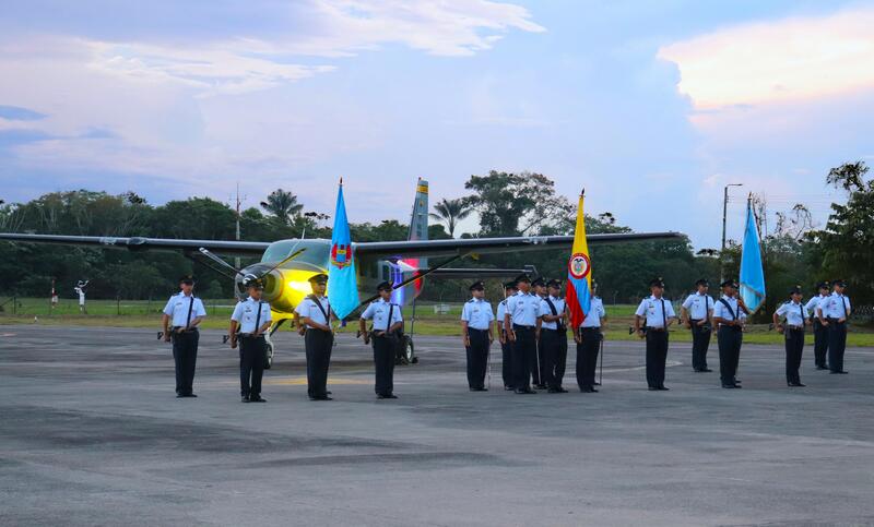 Conmemoración al aniversario del Grupo Aéreo del Amazonas, diez años surcando los cielos en el sur del país