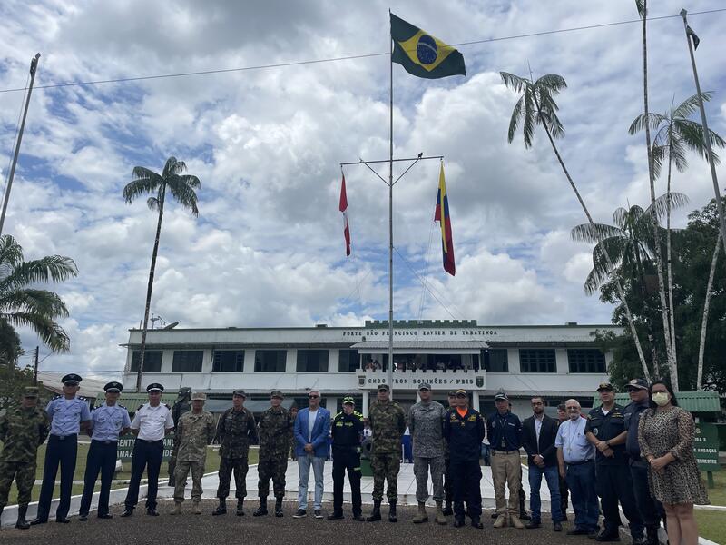 El Grupo Aéreo del Amazonas participó en la izada de pabellón Tripartita