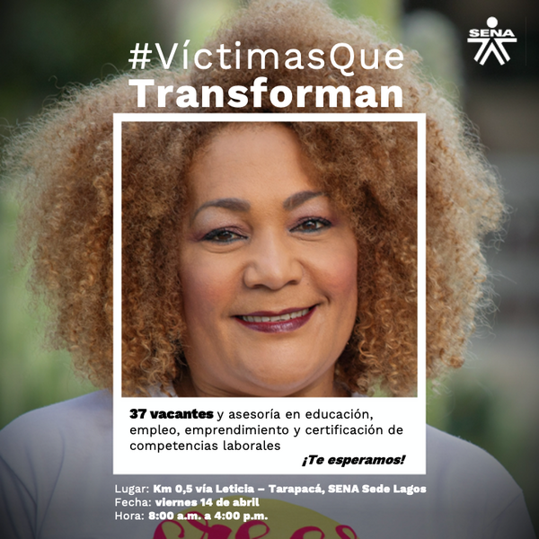 #VíctimasQueTransforman Te esperamos el próximo 14 de abril en nuestra Jornada nacional de atención