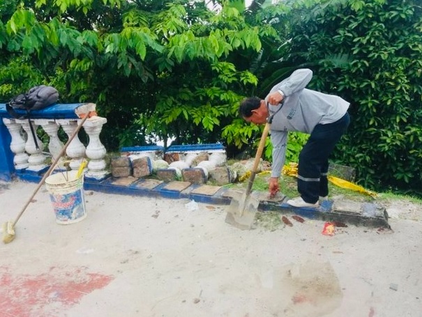 Obras de Maynas arregló muro de balaustres destrozados en Malecón Tarapacá