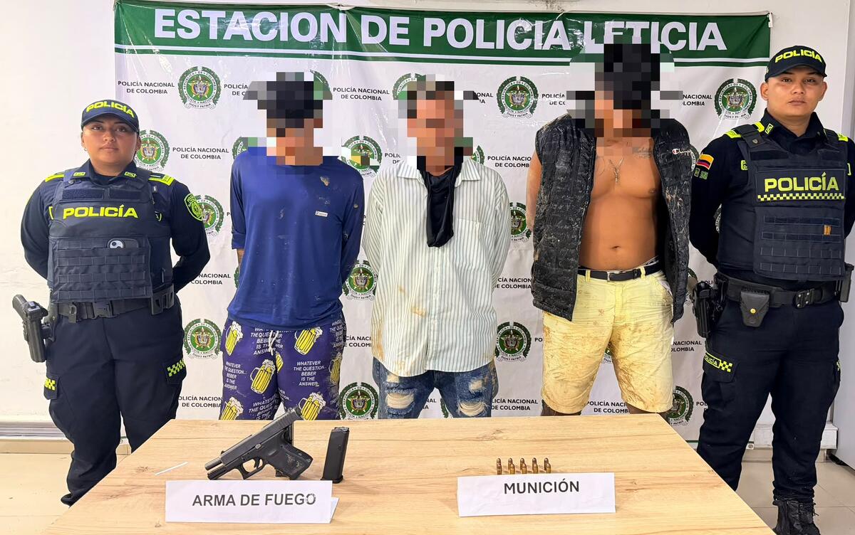 Tres adultos capturados y un adolescente aprehendido en Leticia
