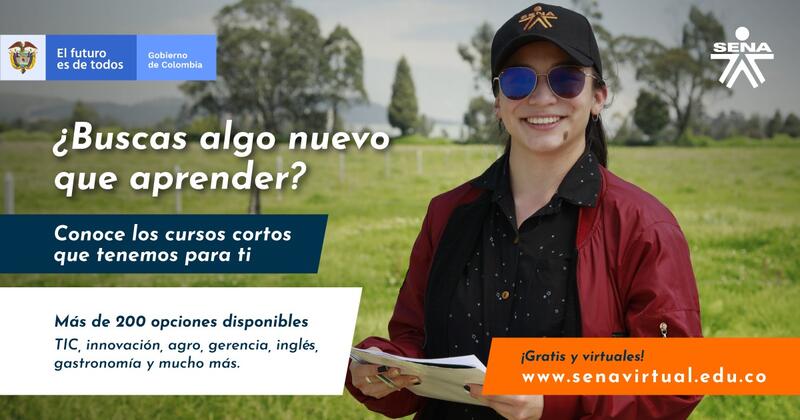 ⭐️🤓Con el SENA siempre puedes aprender algo nuevo para tu vida personal o profesional, encuentra más de 200 opciones disponibles en nuestros #CursosCortosSENA www.senavirtual.edu.co ⭐️🤓Con el SENA siempre puedes aprender algo nuevo para tu vida personal o profesional, encuentra más de 200 opciones disponibles en nuestros #CursosCortosSENA www.senavirtual.edu.co