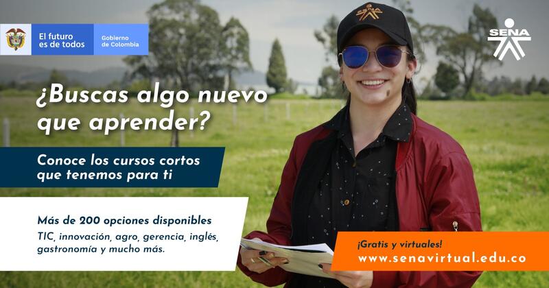  ⭐️🤓Con el SENA siempre puedes aprender algo nuevo para tu vida personal o profesional, encuentra más de 200 opciones disponibles en nuestros #CursosCortosSENA www.senavirtual.edu.co