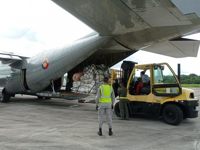 Más de mil kilogramos de material pos consumo fueron transportados desde Leticia a Bogotá