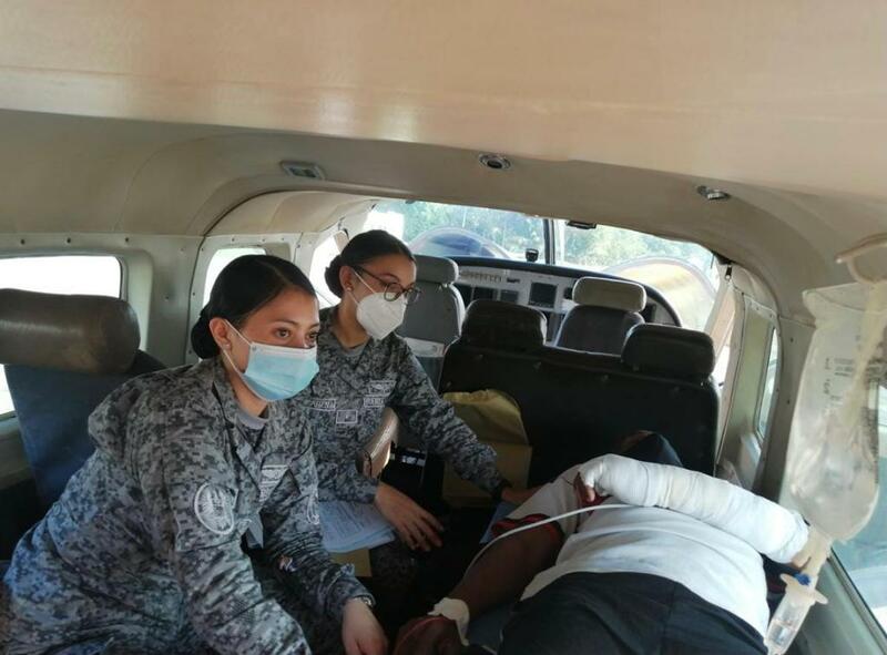 Oportuna evacuación a militar que requería atención médica especializada