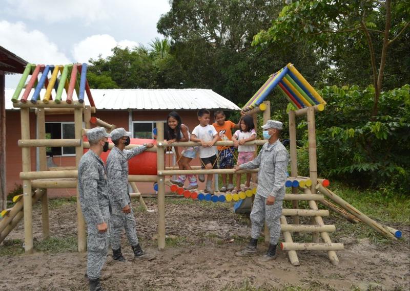 GAAMA donó nuevo parque infantil para niños y niñas amazonenses