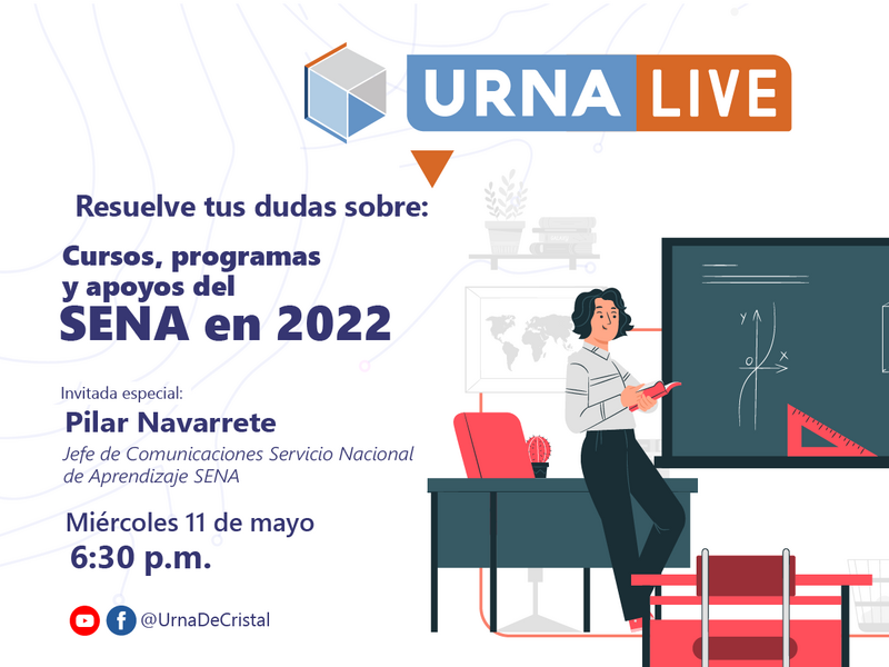 El @SENAComunica estará en #UrnaLive el miércoles 11 de mayo para aclarar tus dudas. #PregúntaleAUrna El @SENAComunica estará en #UrnaLive el miércoles 11 de mayo para aclarar tus dudas. #PregúntaleAUrna