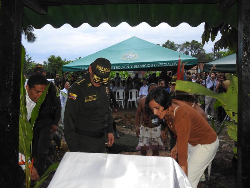 POLICÍA NACIONAL EN AMAZONAS, GARANTIZÓ LA SEGURIDAD EN LA PRE - CUMBRE POR LA AMAZONÍA