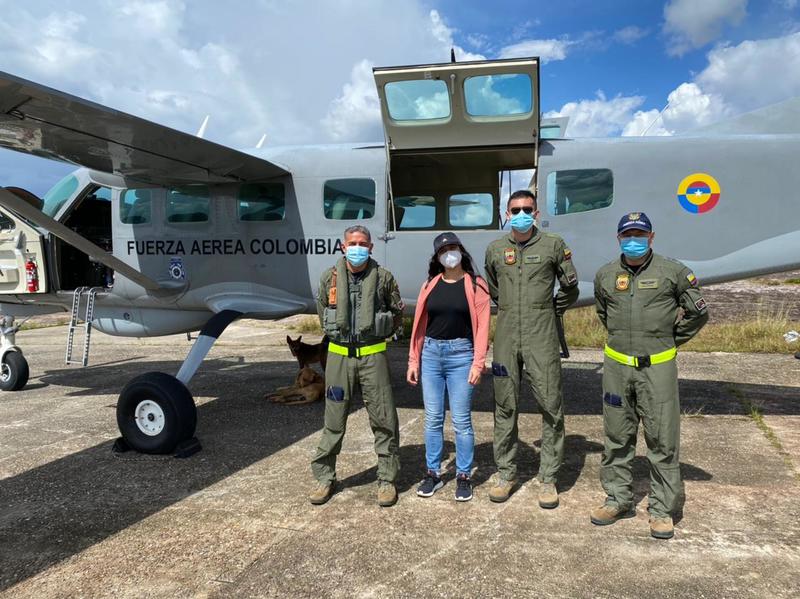 Profesionales de la salud llegaron a zonas de difícil acceso en aeronave de su Fuerza Aérea Colombiana