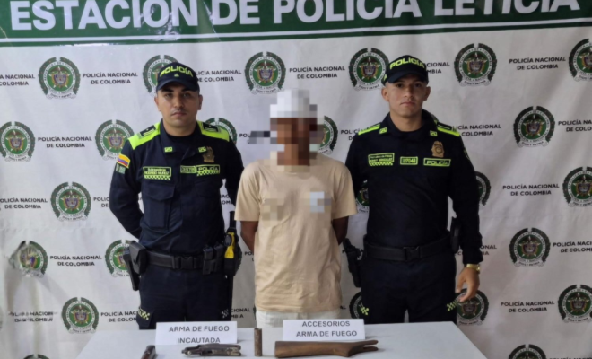 Policía Nacional captura a ciudadano por presunto delito de fabricación, tráfico, tenencia y porte de armas de fuego