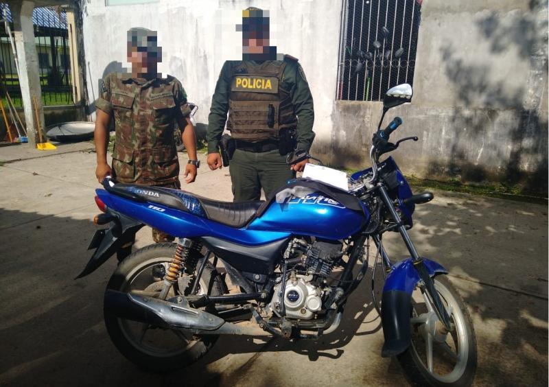 Se recupera motocicleta de ciudadano Brasilero Se recupera motocicleta de ciudadano Brasilero