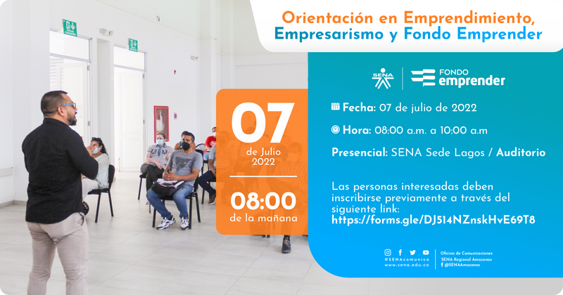 😱👀 ¡Participar en nuestras jornadas de Orientación en Emprendimiento, Empresarismo y Fondo Emprender del SENA #Amazonas es todo lo que necesitas para comenzar a transformar esa idea de negocio en un emprendimiento🔝🚀! 