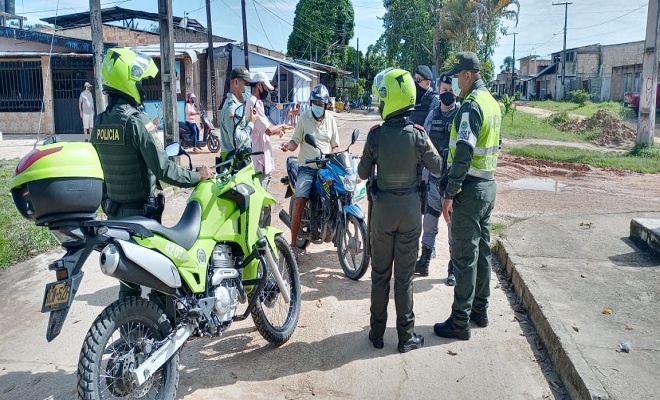 REALIZAMOS CONTROL Y VIGILANCIA EN LOS TERRITORIOS FRONTERIZOS DE BRASIL Y COLOMBIA 