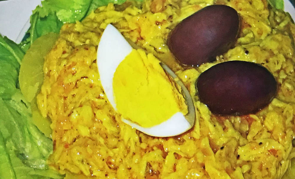 Plato con aji de gallina