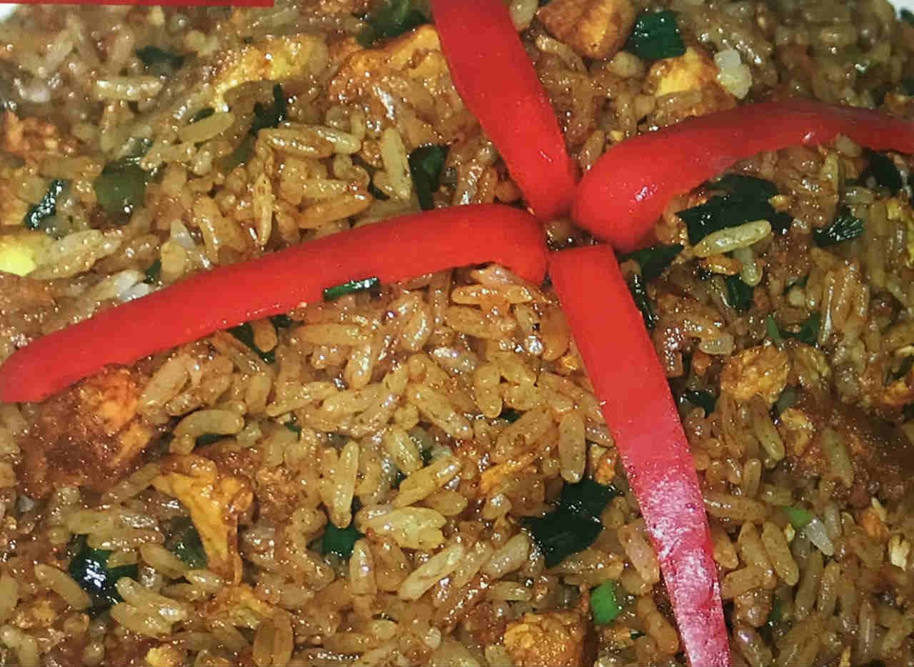 Arroz Chaufa en un plato