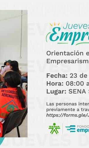 🤔👀¿Ya conoces todos los servicios para emprendedores a los que puedes acceder totalmente gratis en el SENA? 🤭🤩 Participa en nuestra próxima jornada de orientación