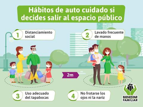 El ICBF recuerda la importancia de practicar hábitos de autocuidado en esta etapa de #AislamientoSelectivo, 