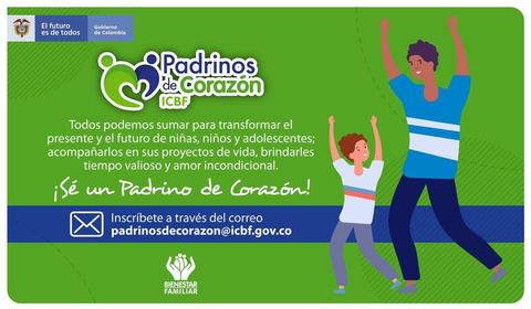 El ICBF los invita a ser #PadrinosDeCorazón