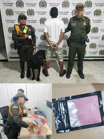 La policía nacional incauta TUSI y captura a un ciudadano en Leticia 