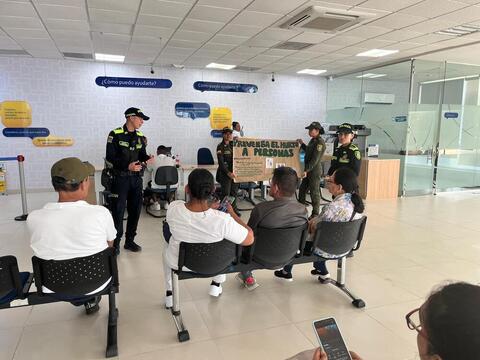  Gestores de Seguridad fortalecen la prevención del hurto en entidades bancarias del Amazonas