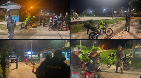 EN DESARROLLO A LA SEMANA SANTA, EL DEPARTAMENTO DE POLICIA AMAZONAS Y LA FUERZA AEREACOL, EFECTUARON LA INTERVENCIÓN A LOS BARRIOS UMARIZAL, MANGUARÉ Y NIA NEMECHI DE LETICIA, CON EL FIN DE SEGUIR GARANTIZANDO LA SEGURIDAD Y CONVIVENCIA EN ESTOS SECTORES