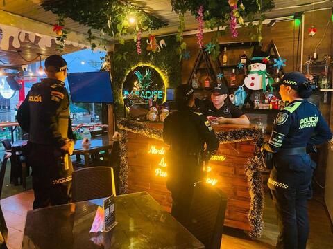 POLICÍA NACIONAL REALIZA CONTROLES PREVENTIVOS EN ESTABLECIMIENTOS ABIERTOS AL PÚBLICO EN EL AMAZONAS