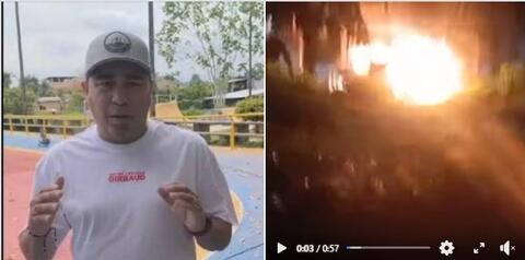 La Policía Nacional despliega todas sus capacidades para esclarecer la incineración del vehículo de un concejal en Leticia