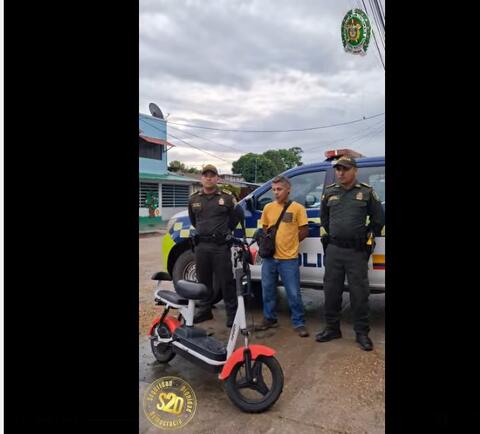 Policía Nacional recupera motocicleta eléctrica hurtada en el Amazonas