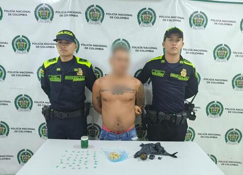 Captura por tráfico de estupefacientes 