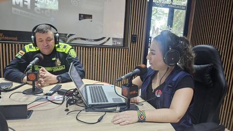 COMANDANTE DE LA POLICÍA AMAZONAS SOCIALIZÓ ACCIONES DE SEGURIDAD EN EMISORA RTVC LETICIA
