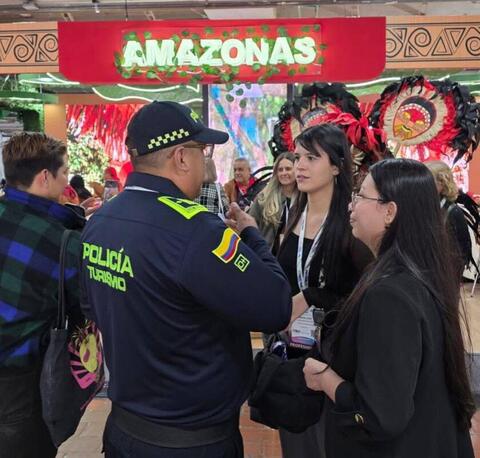Departamento de Policía Amazonas participa en la 45ª versión de la Vitrina Turística de ANATO