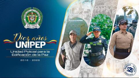 Policía Nacional conmemora 10 años de la UNIPEP fortaleciendo la paz y la convivencia en los territorios 