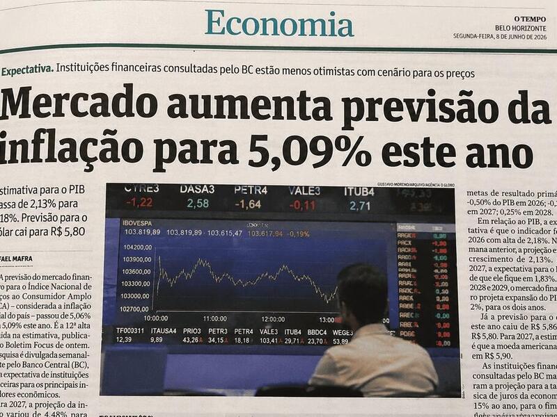 Mercado aumenta previsão da inflação e preocupa economia brasileira image for Mercado aumenta previsão da inflação e preocupa economia brasileira