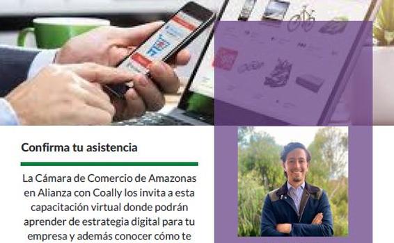 Camara de Comercio del Amazonas en alianza con Coally los invita a la capacitación virtuaL Camara de Comercio del Amazonas en alianza con Coally los invita a la capacitación virtuaL