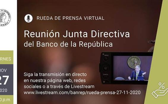Rueda de prensa virtual / Banco de la República
