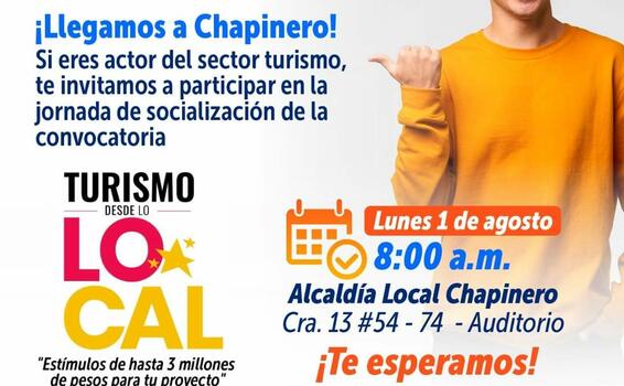 Participa en la socialización de 'Turismo desde lo Local