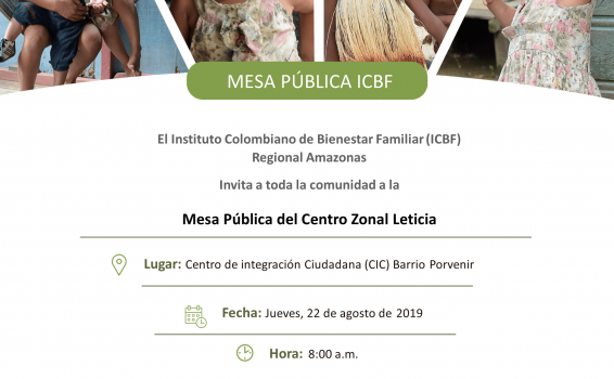 image for Mesa Pública ICBF Centro Zonal Leticia 2019 