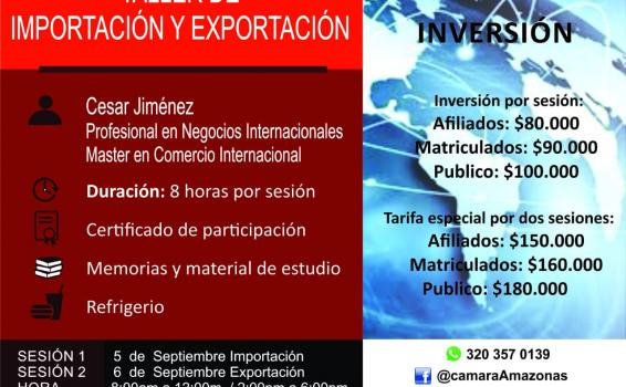 image for Taller de Importación y Exportación