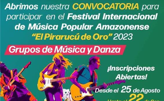 Convocatoria Festival El Pirarucú de Oro image for Convocatoria Festival El Pirarucú de Oro